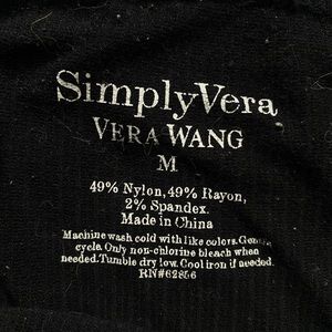 Black Vera Wang Leggings